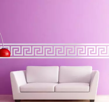 Klassisch griechisches Muster Bordüre selbstklebend - TenStickers