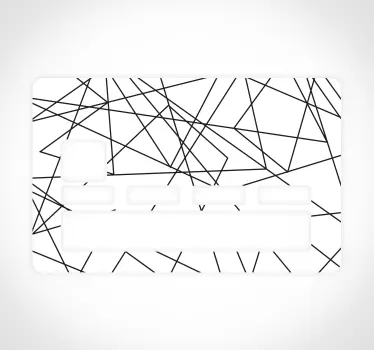 Linien Kreditkarten Aufkleber - TenStickers