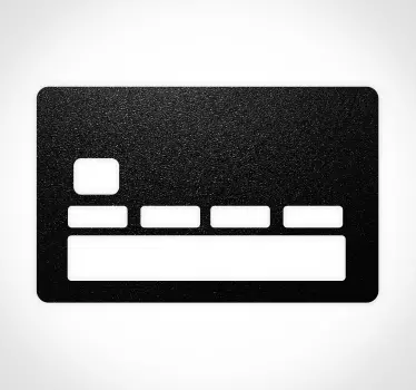 Moderne dunkle Textur Kreditkarten Aufkleber - TenStickers