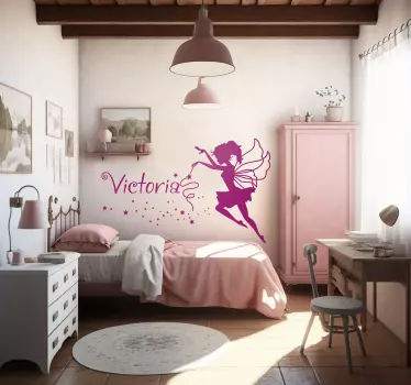 Elf mit Namen Wandtattoo Kinderzimmer - TenStickers