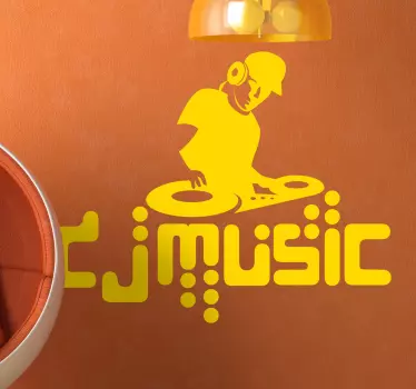 DJ music Aufkleber - TenStickers