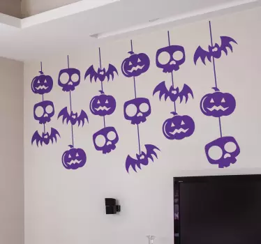Wandtattoo Halloween Girlanden - TenStickers