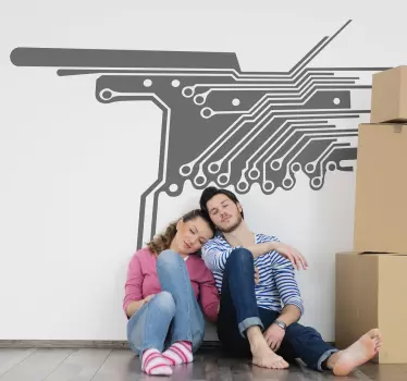 Elektronischer Kreislauf Aufkleber - TenStickers