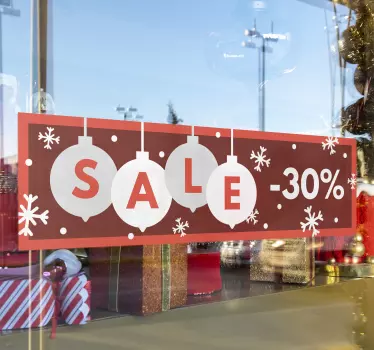 Schaufensteraufkleber Weihnachten Sale Angebote - TenStickers