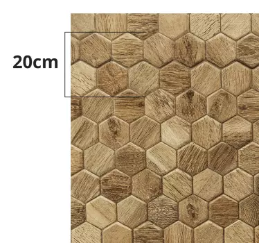 Aufkleber Wandkacheln Holz Optik - TenStickers