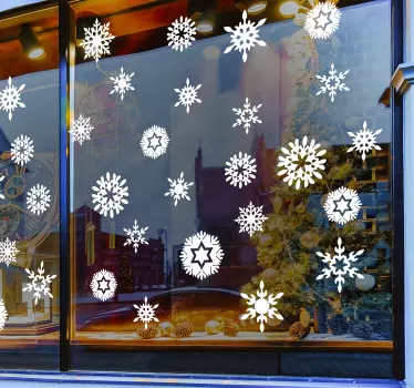 Schneeflocken Sticker - TenStickers