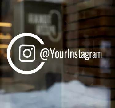 Personalisierter Instagram Schaufensteraufkleber - TenStickers