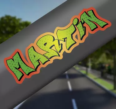 Graffiti Name Fahrrad Aufkleber - TenStickers