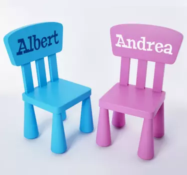 Namen Aufkleber Ikea Stühle MAMMUT Möbelfolie - TenStickers