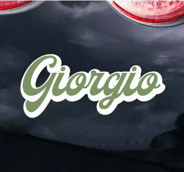 Retro Schriftzug Autoaufkleber - TenStickers