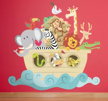 Wandtattoo Kinderzimmer Arche Noah - TenStickers