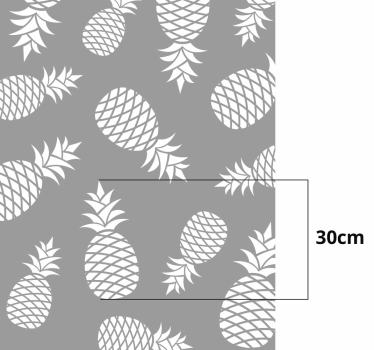 Fensteraufkleber Ananas Muster - TenStickers