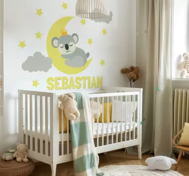 Wandtattoo Kinderzimmer schlafender königskoala - TenStickers