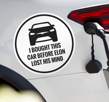 Autoaufkleber Tesla - TenStickers