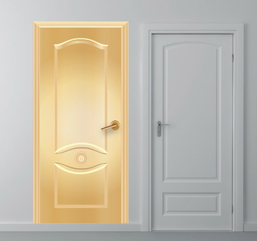 Goldene Tür Aufkleber - TenStickers
