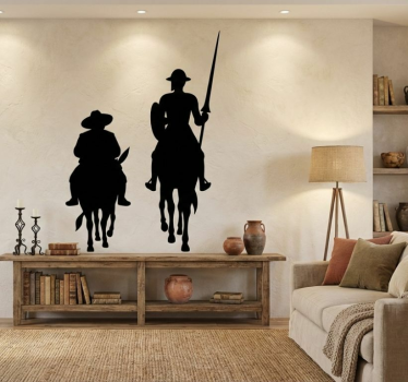 Autoaufkleber Don Quijote und Sancho Panza - TenStickers