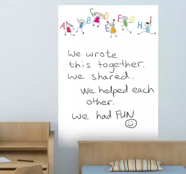 ABC Whiteboard Folie - TenStickers