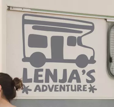 Abenteuer Van Wohnmobil Aufkleber - TenStickers