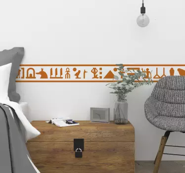 Ägyptische Hieroglyphen Bordüre - TenStickers