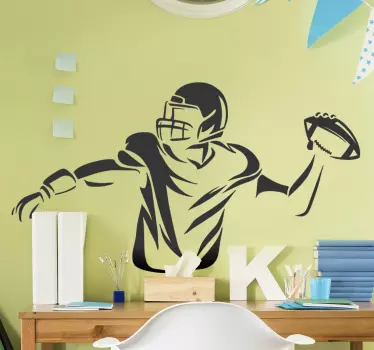 American Football Aufkleber American Football Spieler - TenStickers