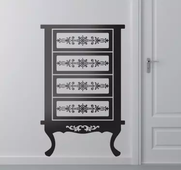 Antike Kommode Aufkleber - TenStickers