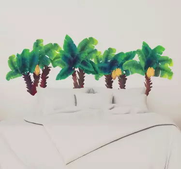 Wandtattoo Baum aquarell Palmen - TenStickers
