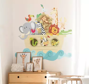 Wandtattoo Kinderzimmer Arche Noah - TenStickers