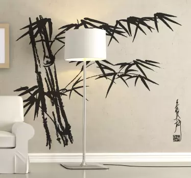 Asiatischer Bambus Wandtattoo Pflanzen - TenStickers