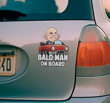 Bald Man Board Autoaufkleber - TenStickers