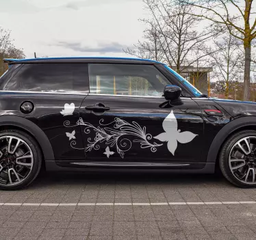 Autoaufkleber Schmetterling Verzierung - TenStickers