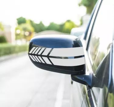 Auto Aufkleber Linien für Rückspiegel - TenStickers