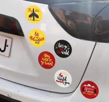 Auto Sticker Packung für Reisende - TenStickers