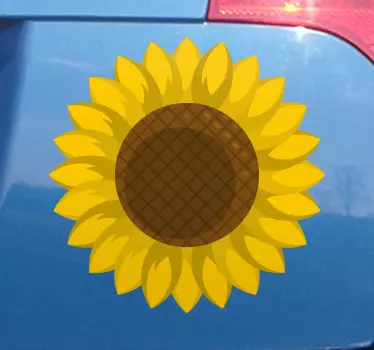 Aufkleber Auto Sonnenblumenauto - TenStickers