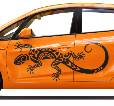 Stammes-Eidechse Autoaufkleber - TenStickers