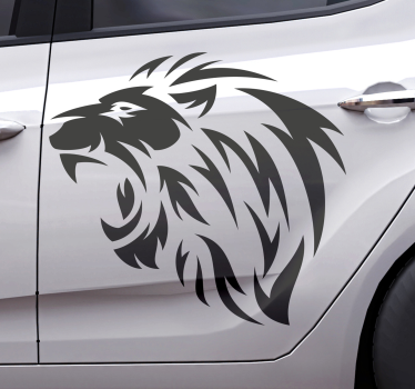 Autoaufkleber Löwen Tribal - TenStickers