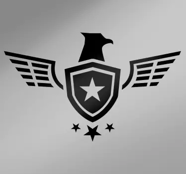 Aufkleber Auto Armee Stern Adler - TenStickers