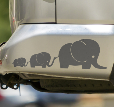 Autoaufkleber Süße Elefanten - TenStickers