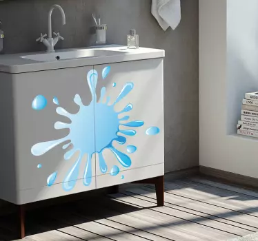 Aufkleber Badezimmer Wassertropfen - TenStickers