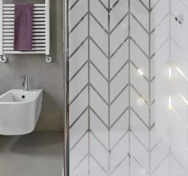Aufkleber Dusche geometrisch - TenStickers