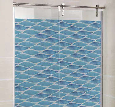 Aufkleber Dusche Wassertropfen - TenStickers