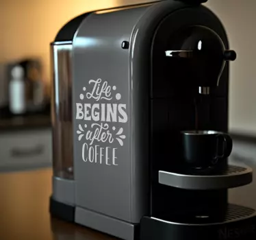 Aufkleber für Kaffeemaschine - TenStickers
