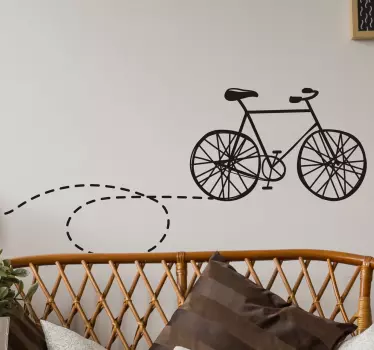 Aufkleber Fahrrad Spur - TenStickers