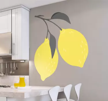 Aufkleber Früchte Tropische zitrone - TenStickers