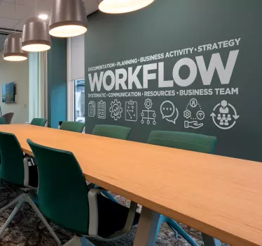 Aufkleber für Büro Workflow  - TenStickers