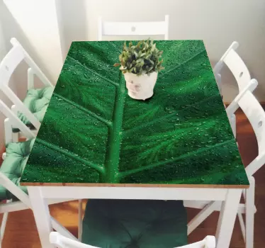 Aufkleber für Tisch mit Blatt - TenStickers