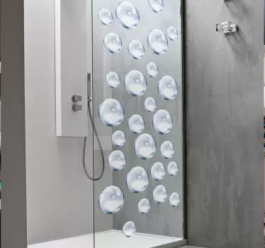 Wasserblasen Folie Duschkabine - TenStickers