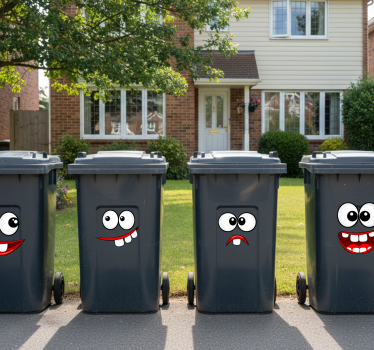 Aufkleber industrie lustige cartoon gesichtsformen - TenStickers