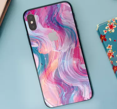 Aufkleber Iphone Bunte Ölfarbenstriche - TenStickers
