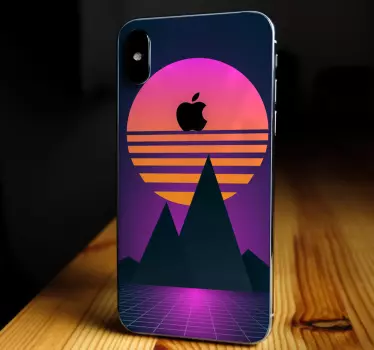 Aufkleber Iphone Vintage und retro sonne - TenStickers