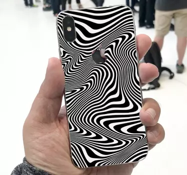Aufkleber Iphone Zebra 3D effekt - TenStickers